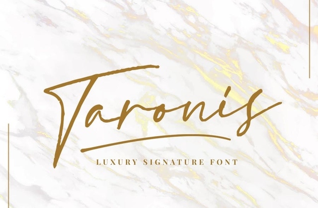 Taronis Signature Font Free Download