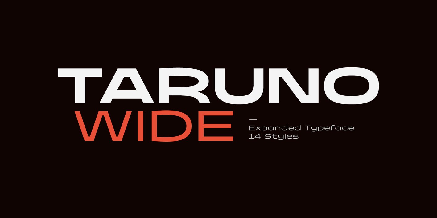 Taruno Wide Font Free Download