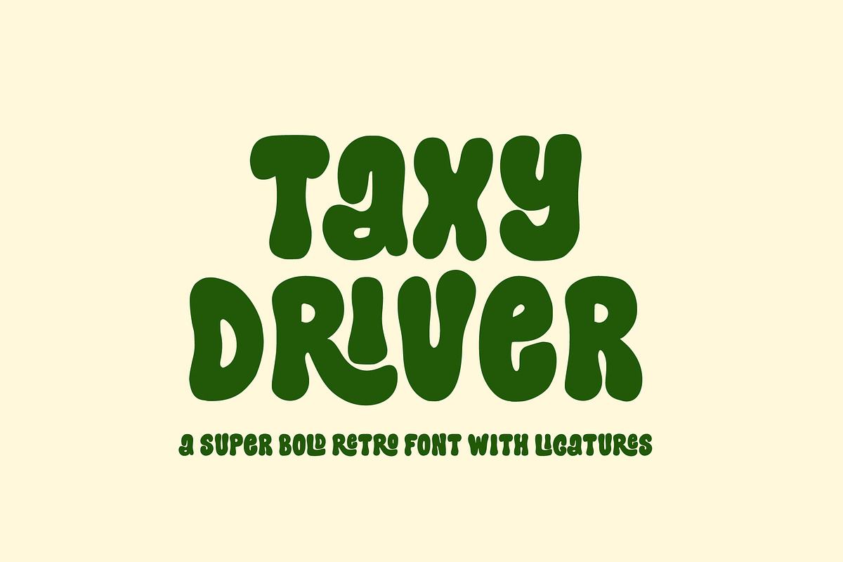 Taxy Driver Retro Bold Font Free Download Free Download