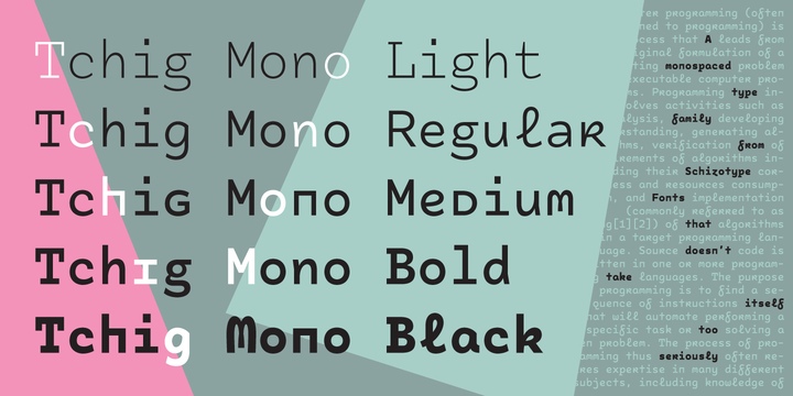 Tchig Mono Font Free Download