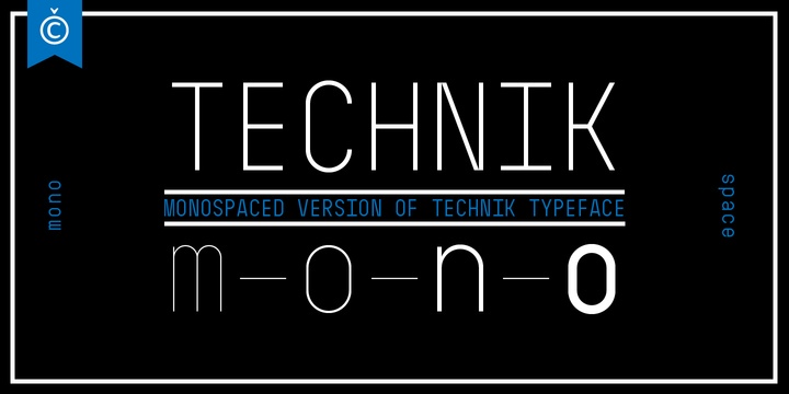 Technik Mono Font Free Download