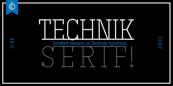 Technik Serif Font Free Download