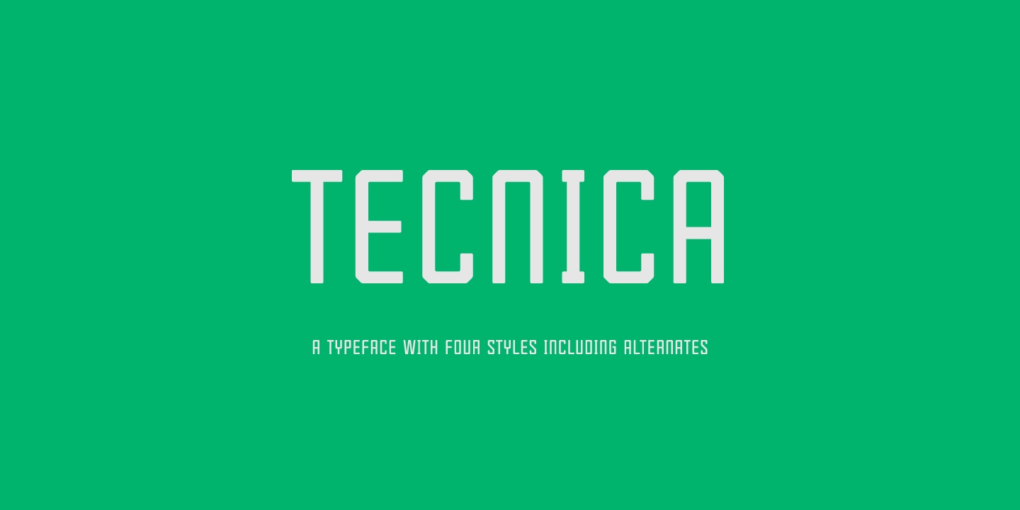 Tecnica Font Free Download