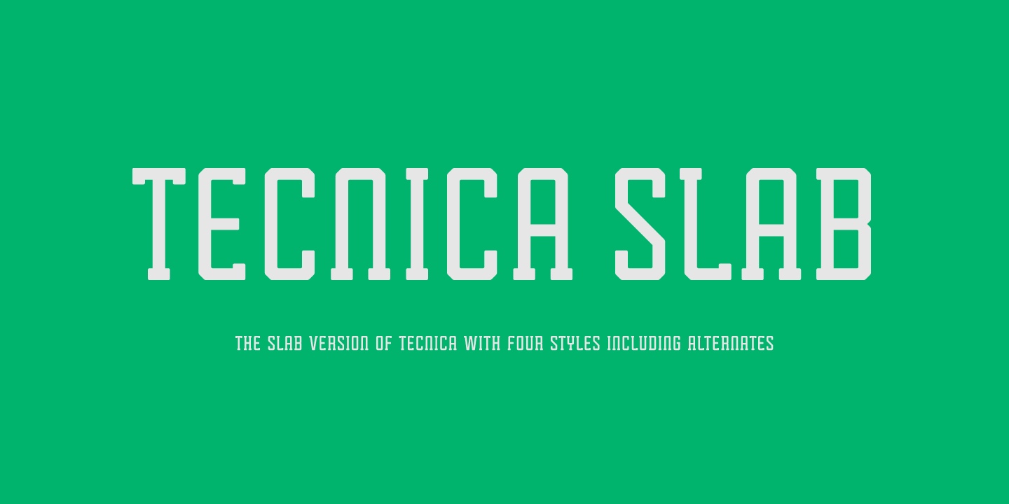 Tecnica Slab Font Free Download