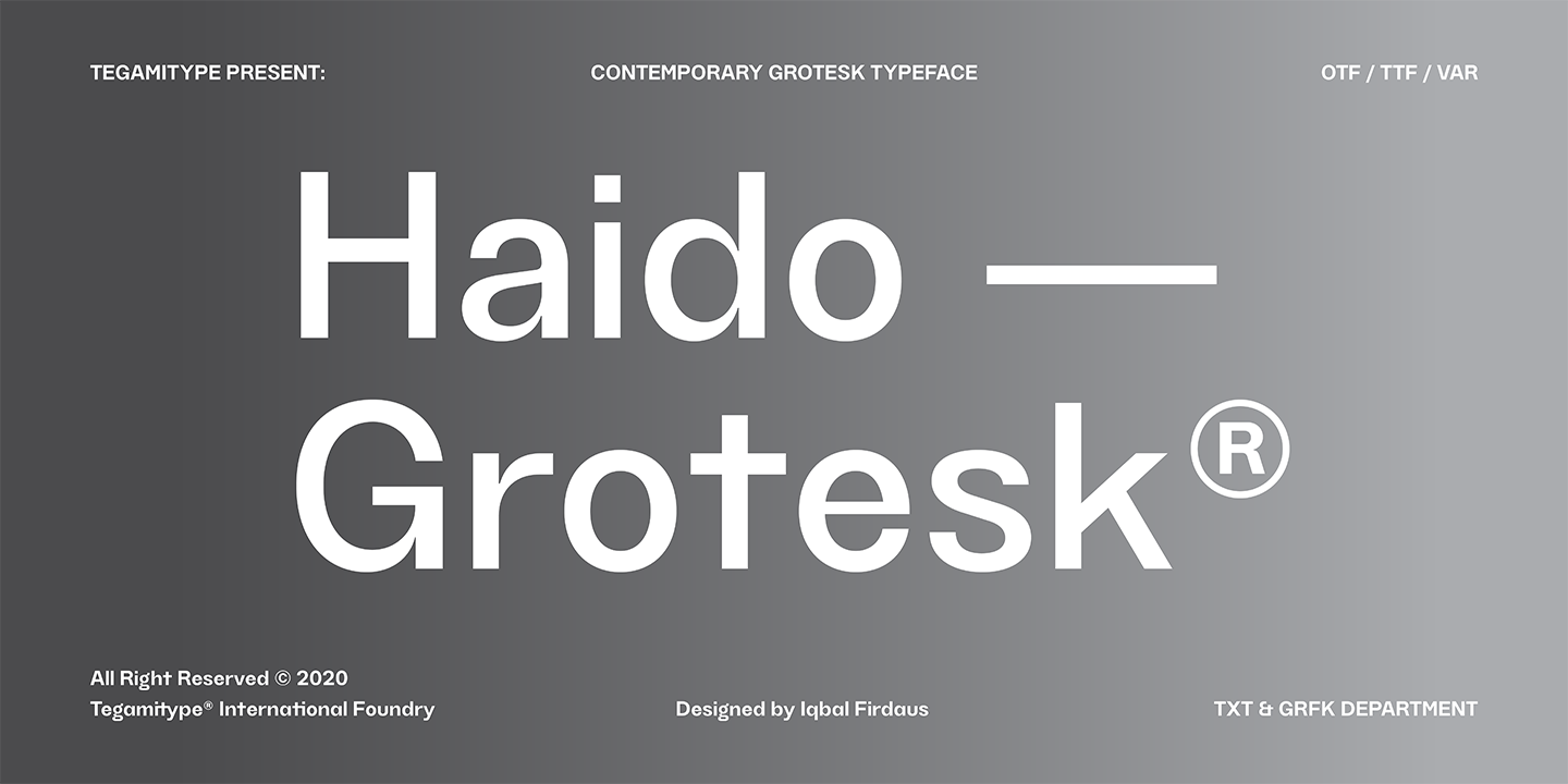 TG Haido Grotesk Free Download Free Download