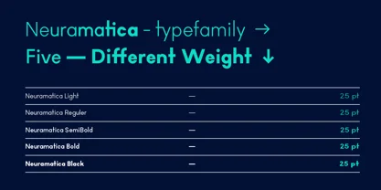 TG Neuramatica Font