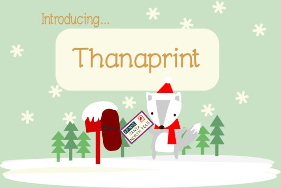 Thanaprint Font Free Download