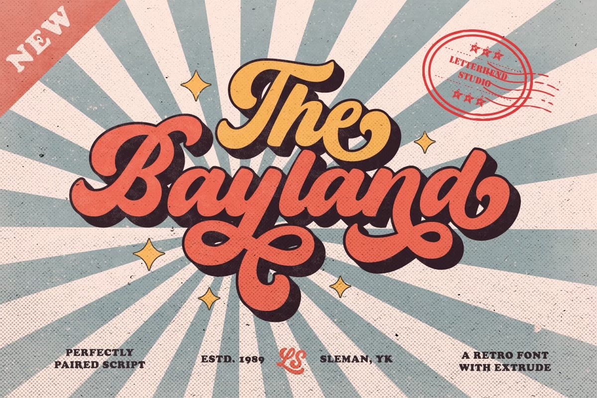 The Bayland - Retro Font Free Download