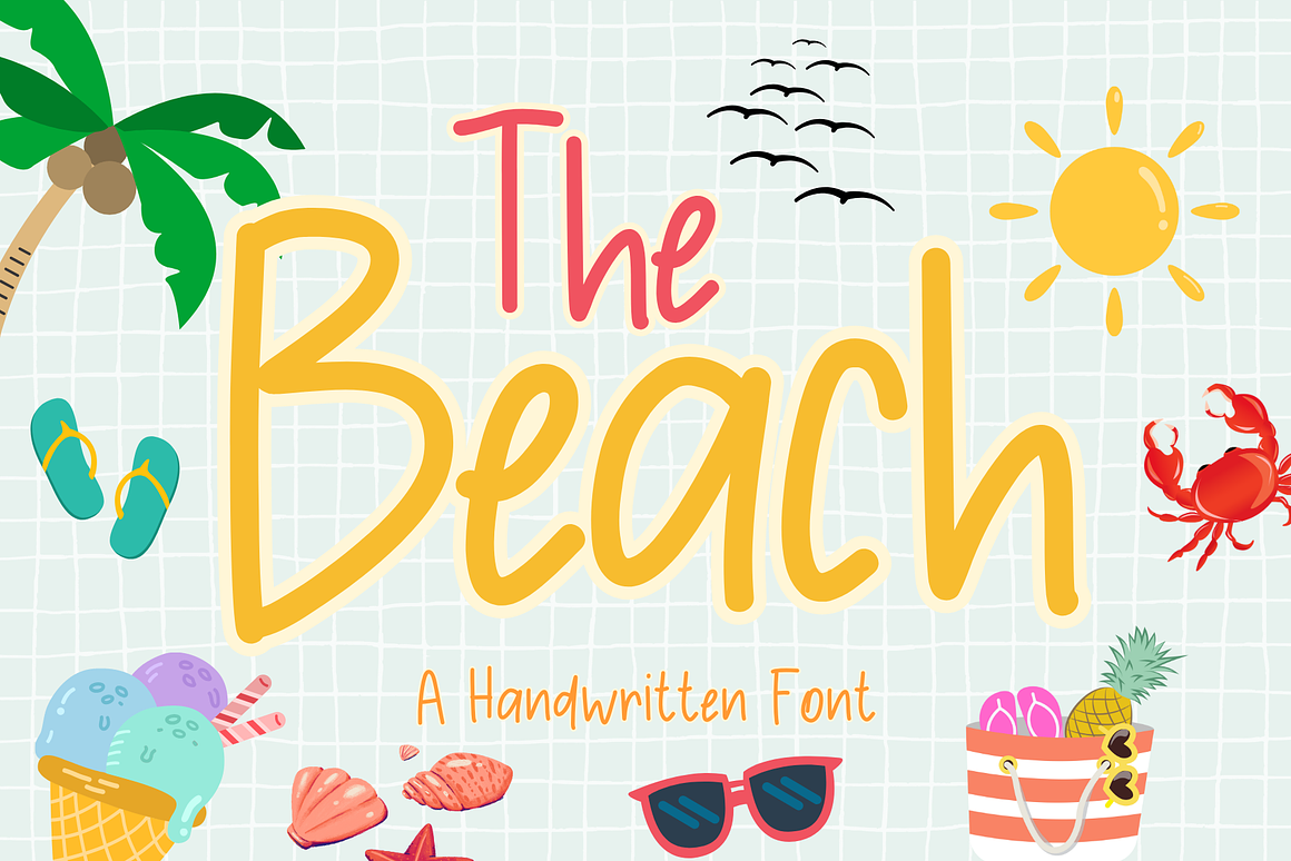 The Beach is a Cute Handwritten Font Free Download