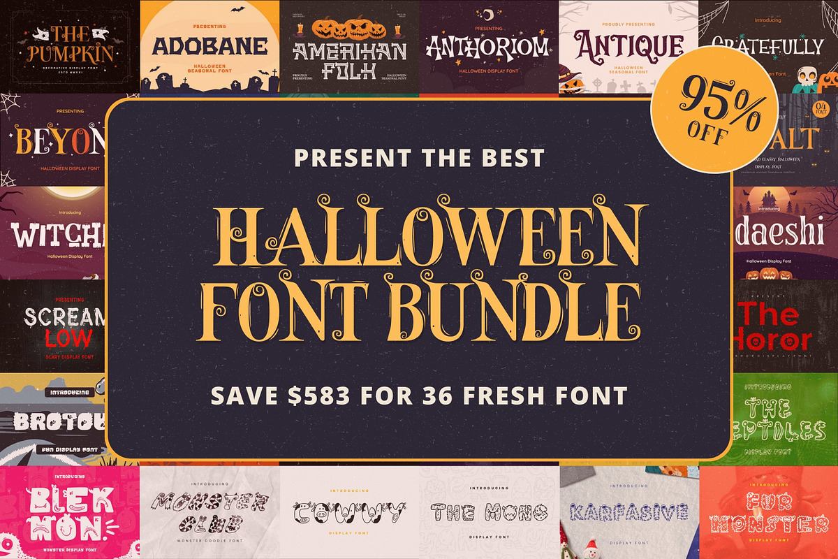 The Best Halloween Font Bundle Free Download Free Download