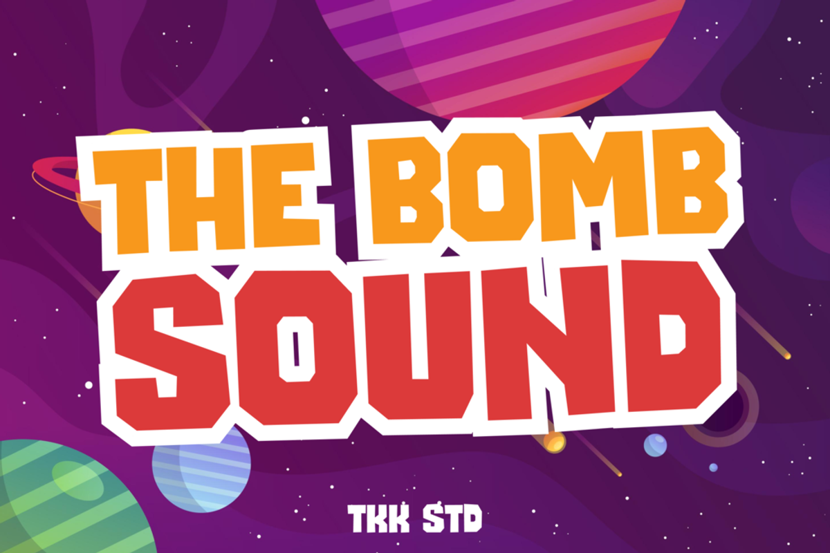 The Bomb Sound - Modern Font Free Download Free Download