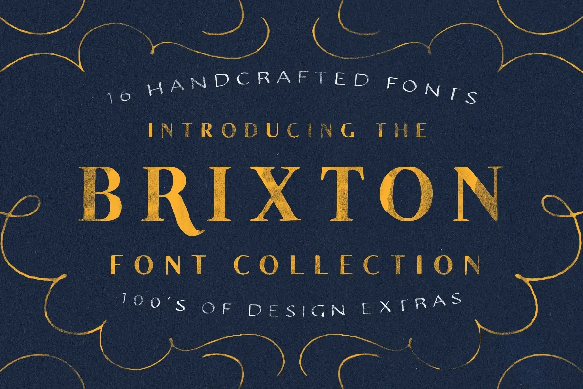 The Brixton Collection (16 Fonts) Free Download Free Download