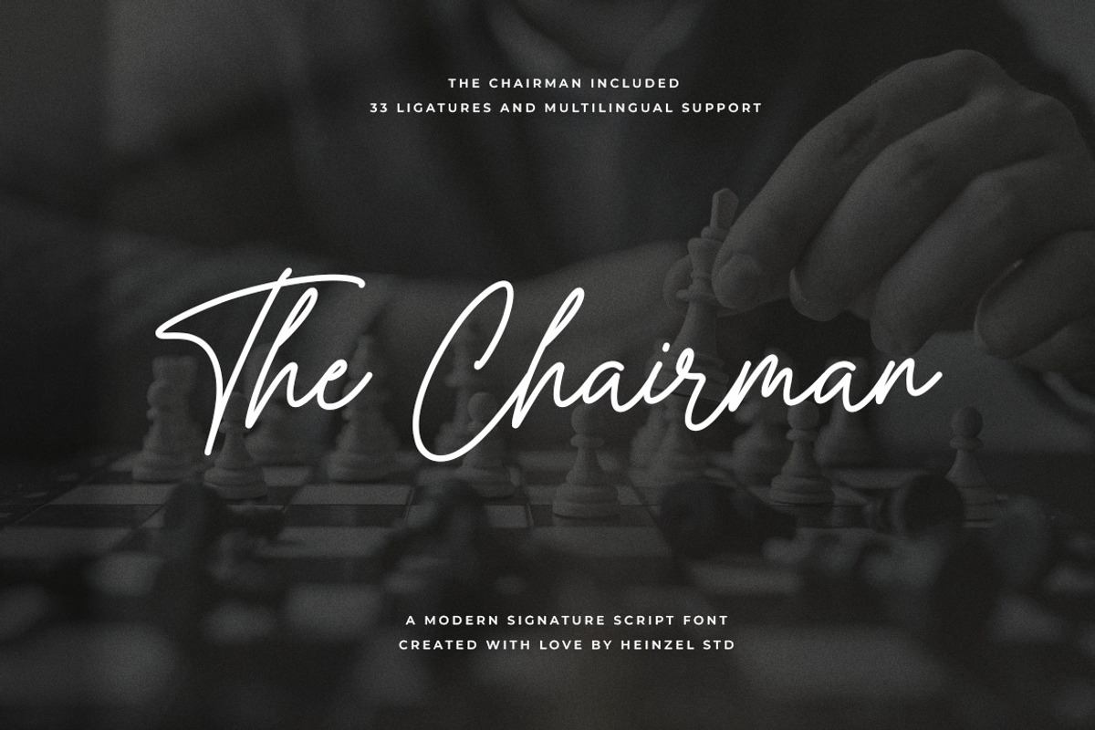 The Chairman Modern Signature Font Free Download Free Download