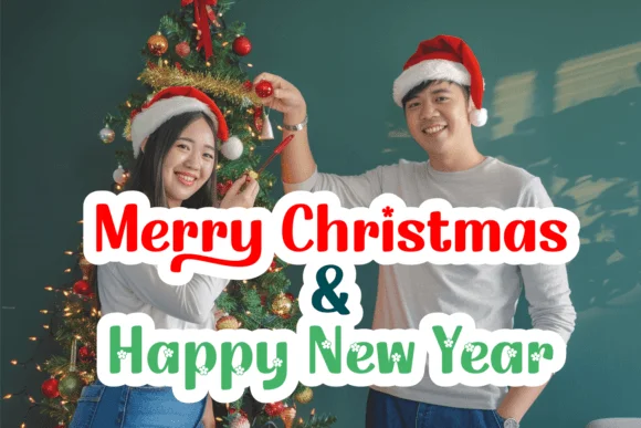The Christmas Flowers Font