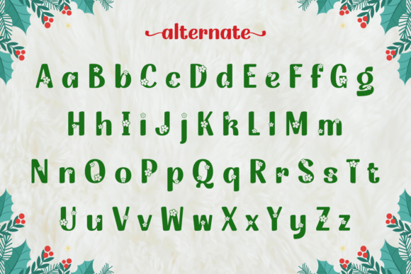 The Christmas Flowers Font Free Download