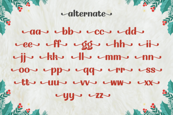 The Christmas Flowers Font Free Download