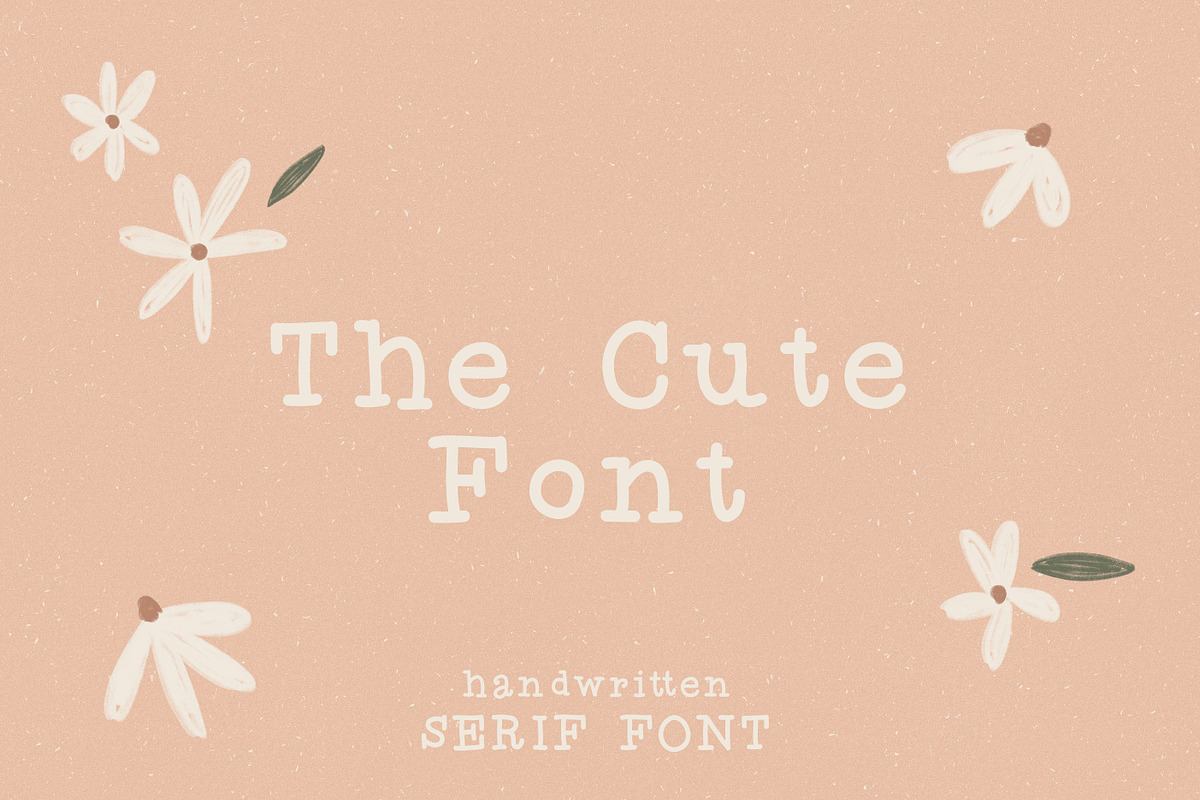 The Cute Font / handwritten serif Free Download Free Download