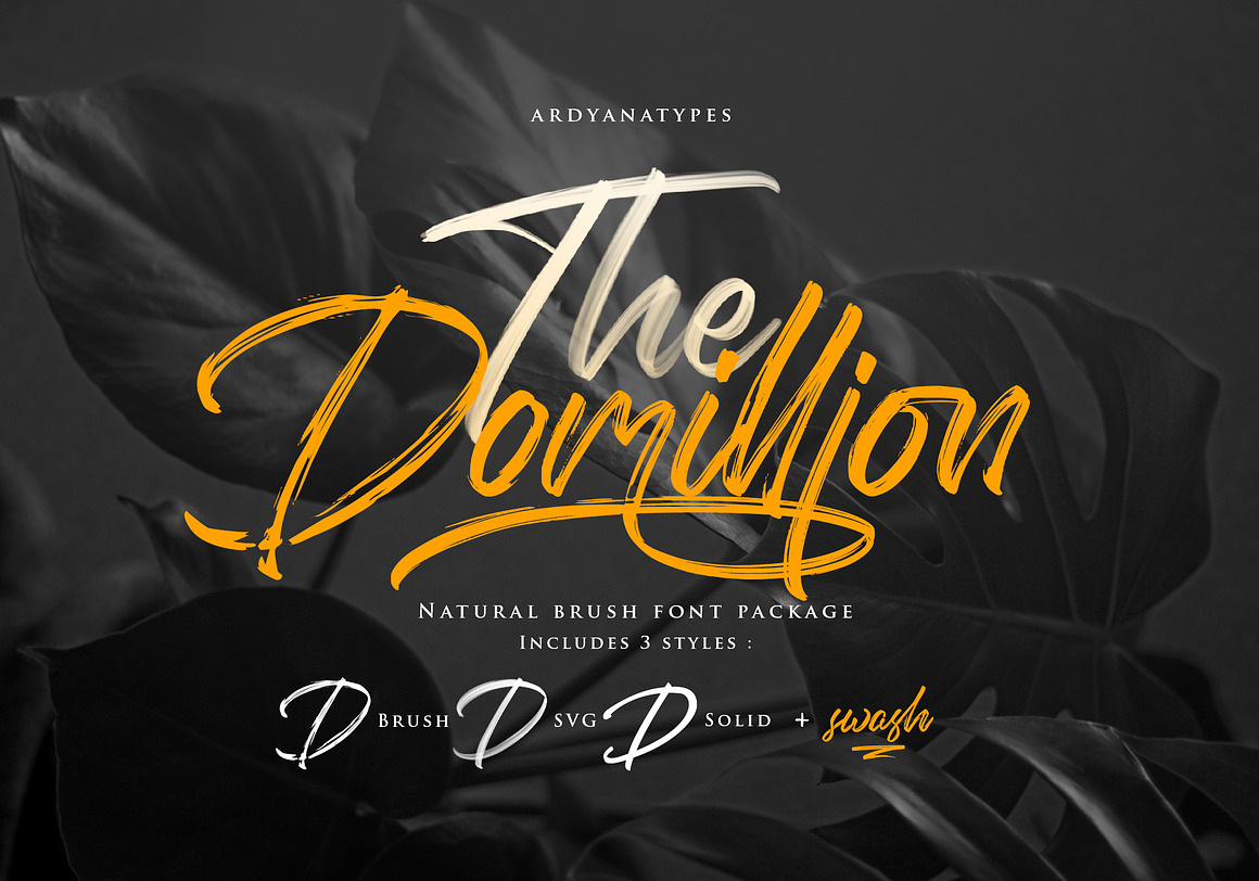 The Domillion Brush Font Free Download