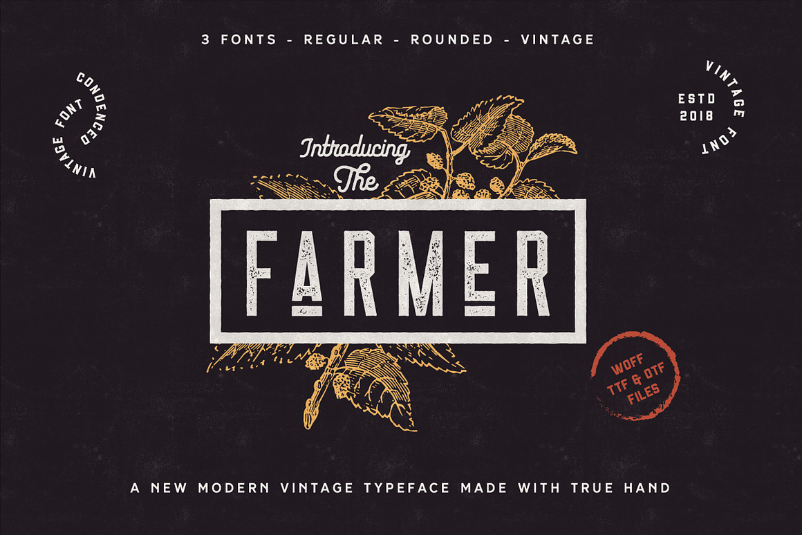 The Farmer Font - Condensed Typeface Free Download