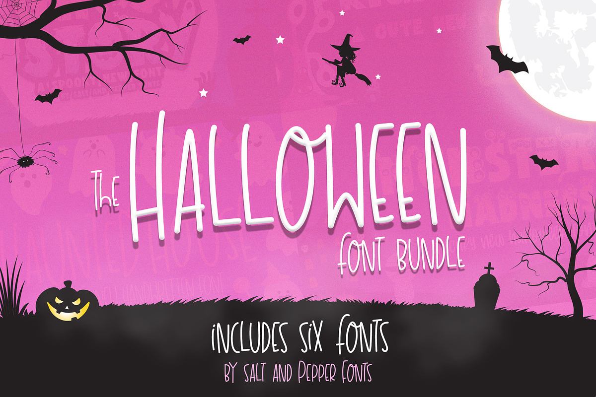 The Halloween Font Bundle (6 Fonts) Free Download Free Download