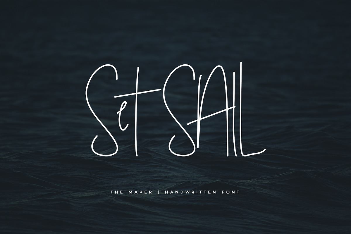 The Maker | Handwritten Font Free Download Free Download