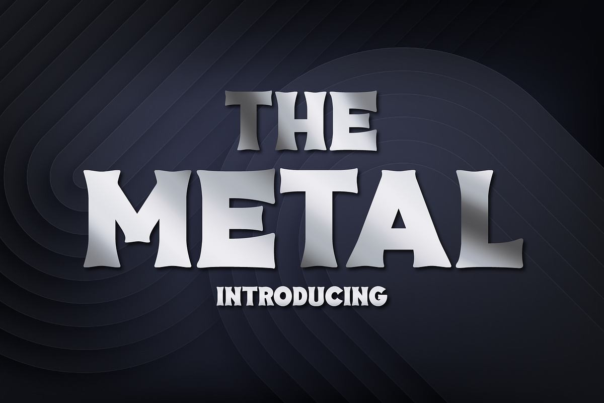 The Metal Font Free Download Free Download