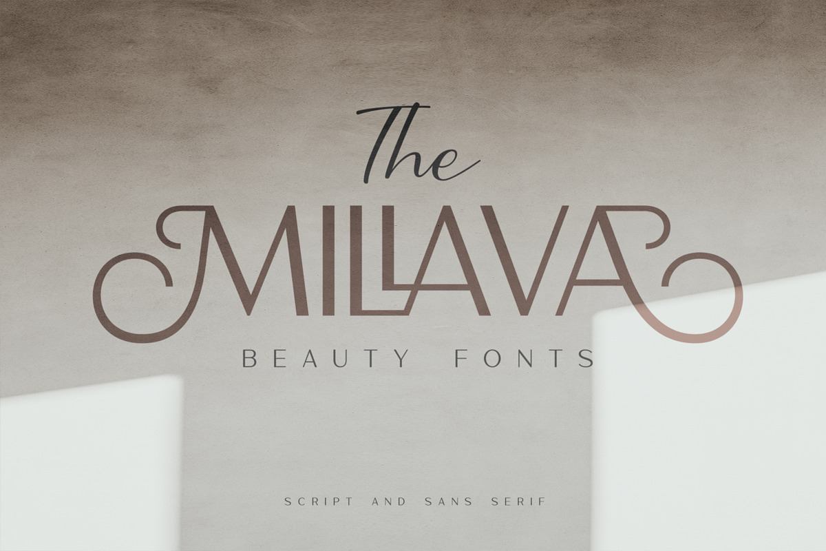 The Millava - Duo Beauty Fonts Free Download Free Download