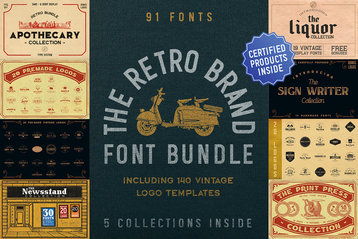 The Retro Brand Font Bundle Free Download