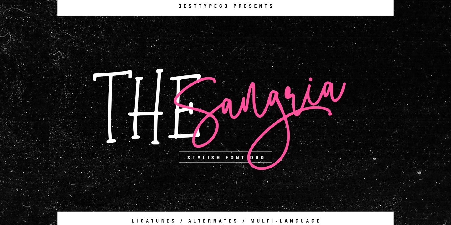 The Sangria Font Free Download