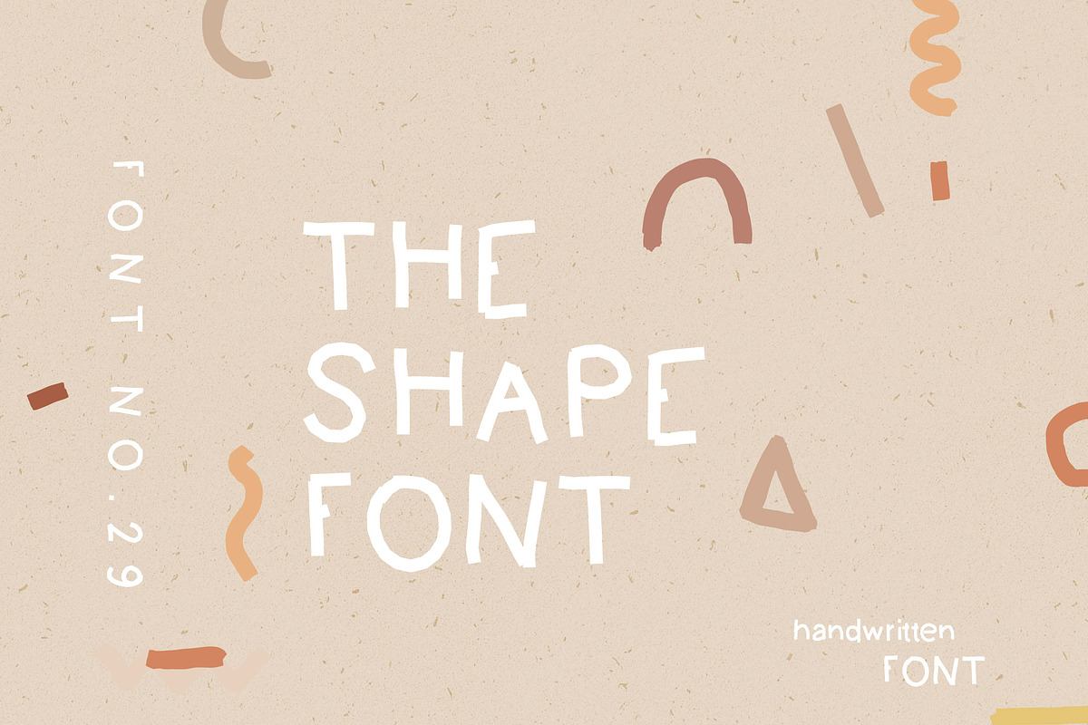 THE SHAPE FONT / bonus illustrations Free Download Free Download