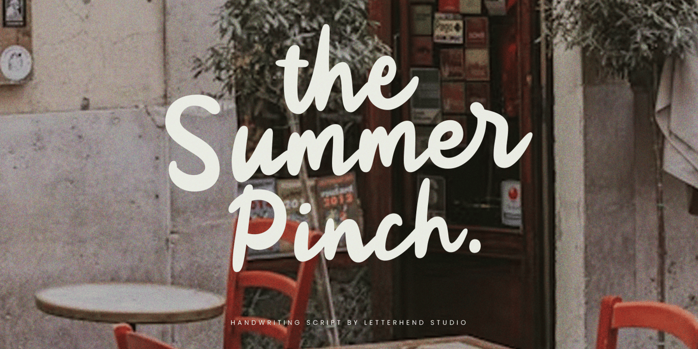 The Summer Pinch Font Free Download