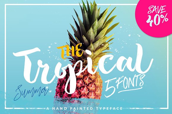 The Tropical - 5 Fonts Free Download