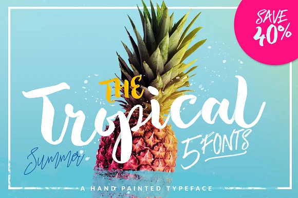 The Tropical - 5 Fonts