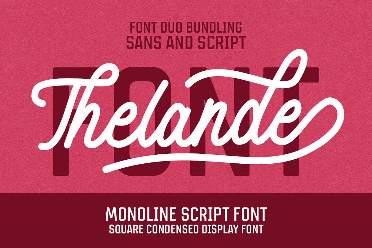 Thelande Script Vintage Free Sans Free Download Free Download