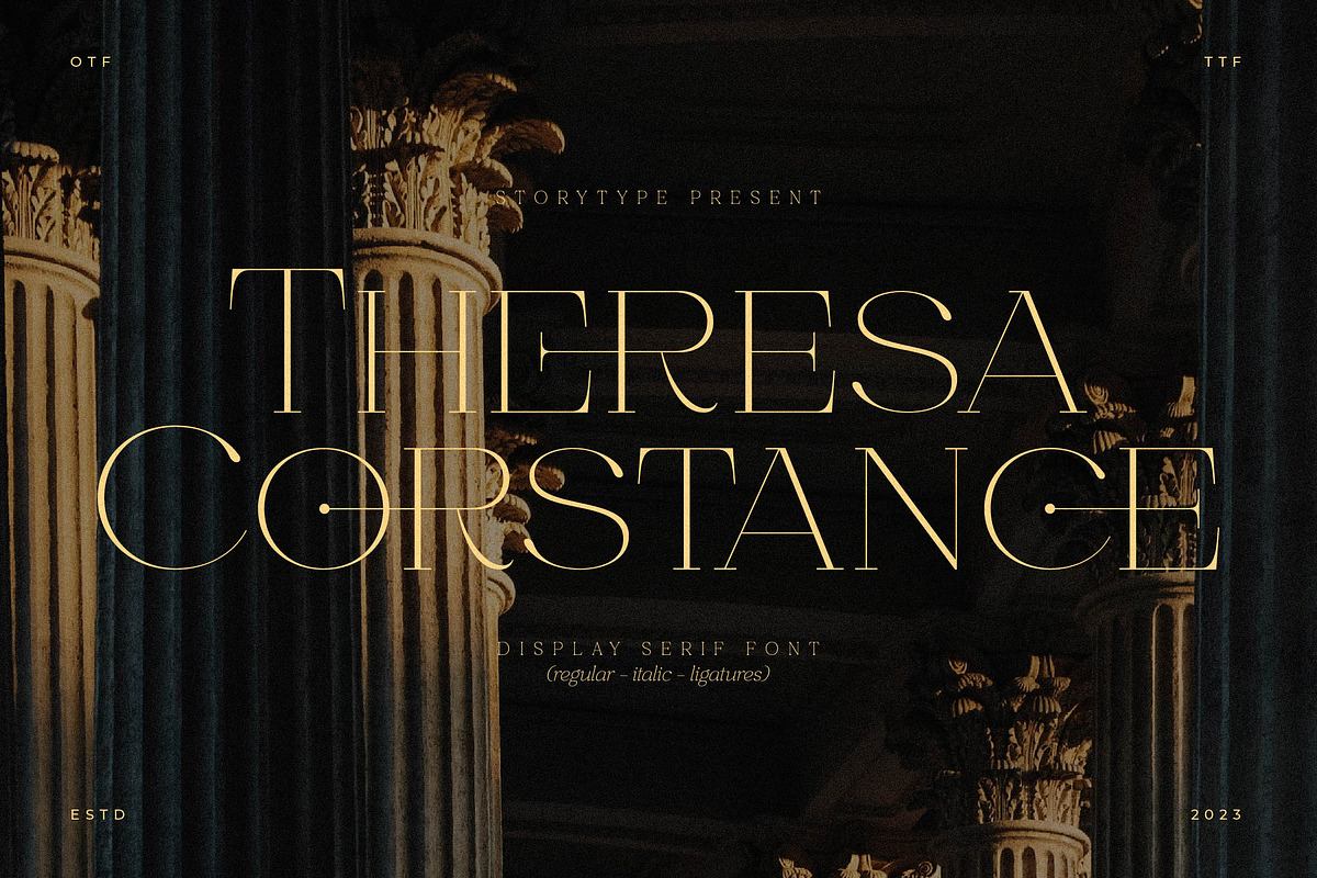 Theresa Cornstance Display Serif Free Download Free Download