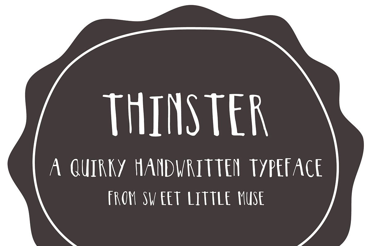 Thinster Typeface - handwritten font Free Download Free Download