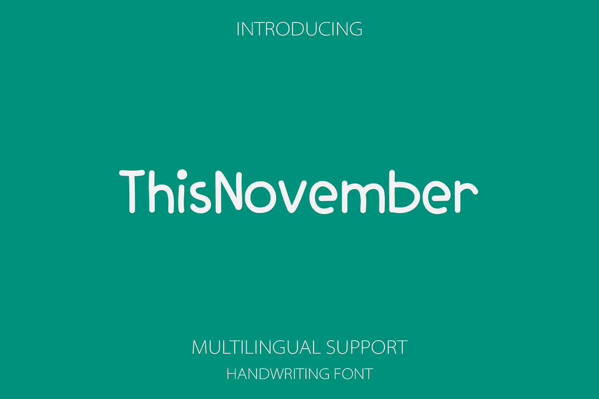 ThisNovember a Handwriting Font Free Download Free Download