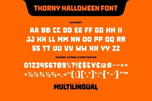 Thorny Halloween Font