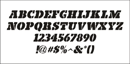 Titling Stencil JNL Font