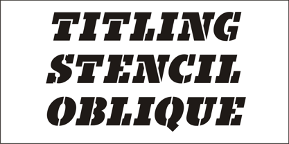 Titling Stencil JNL Font Free Download