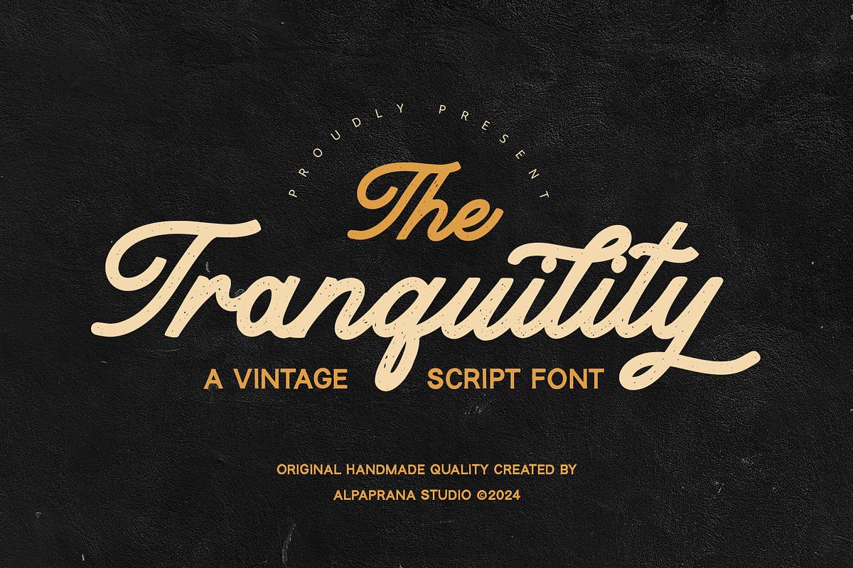 Tranquility - Vintage Script Free Download Free Download