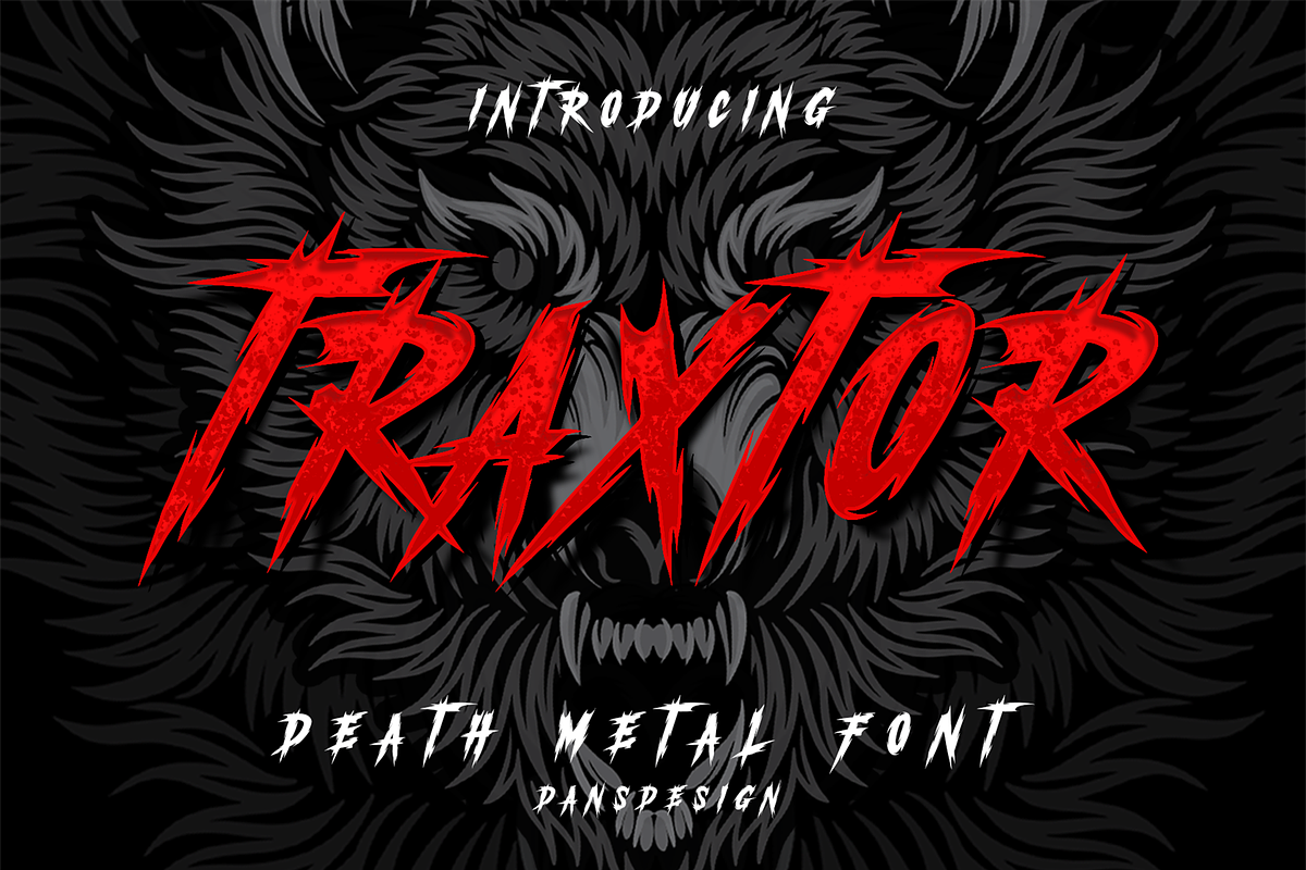 TRAXTOR Modern Metal Font Free Download Free Download