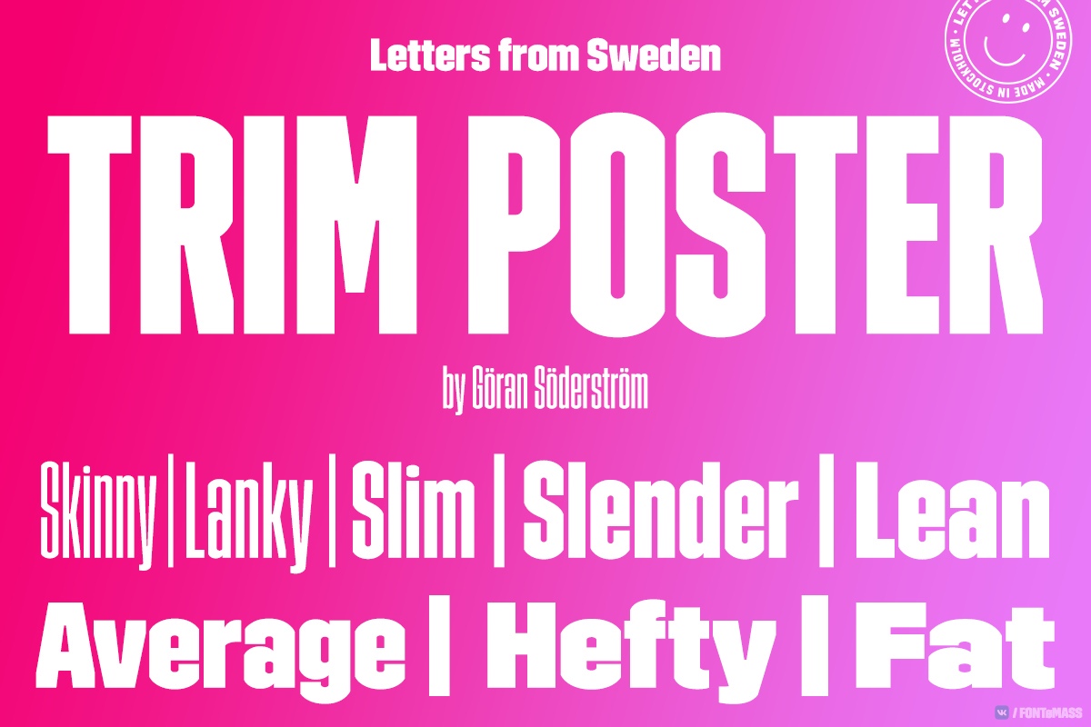 Trim Poster Font Free Download