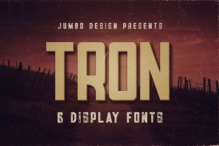 Tron - Display Font Free Download