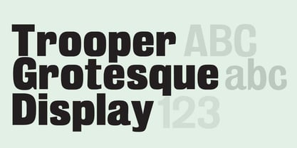 Trooper Grotesque Font Free Download