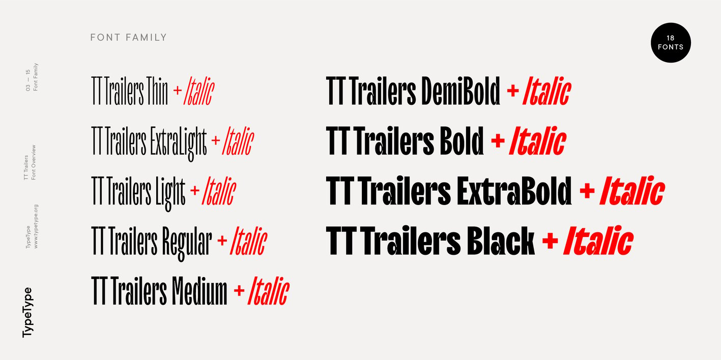 TT Trailers Font Free Download