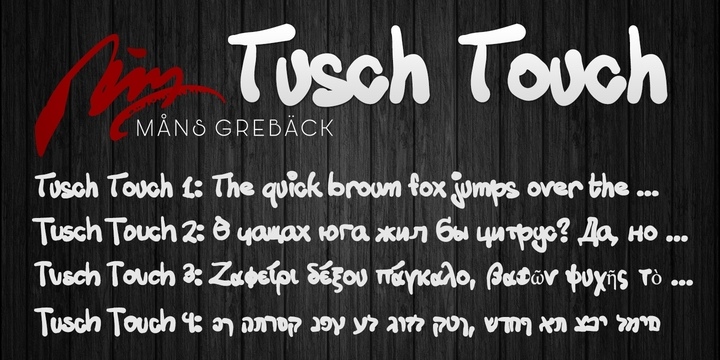 Tusch Touch Font Free Download