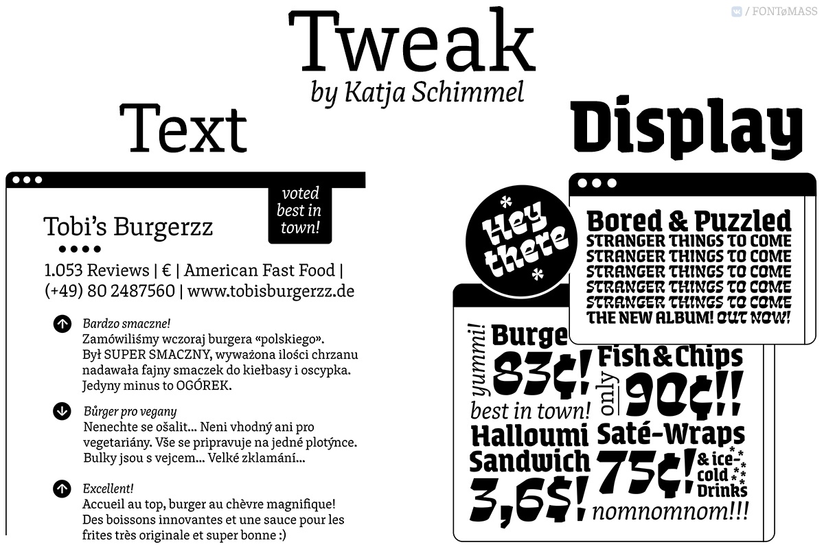 Tweak Text & Tweak Display Font Free Download