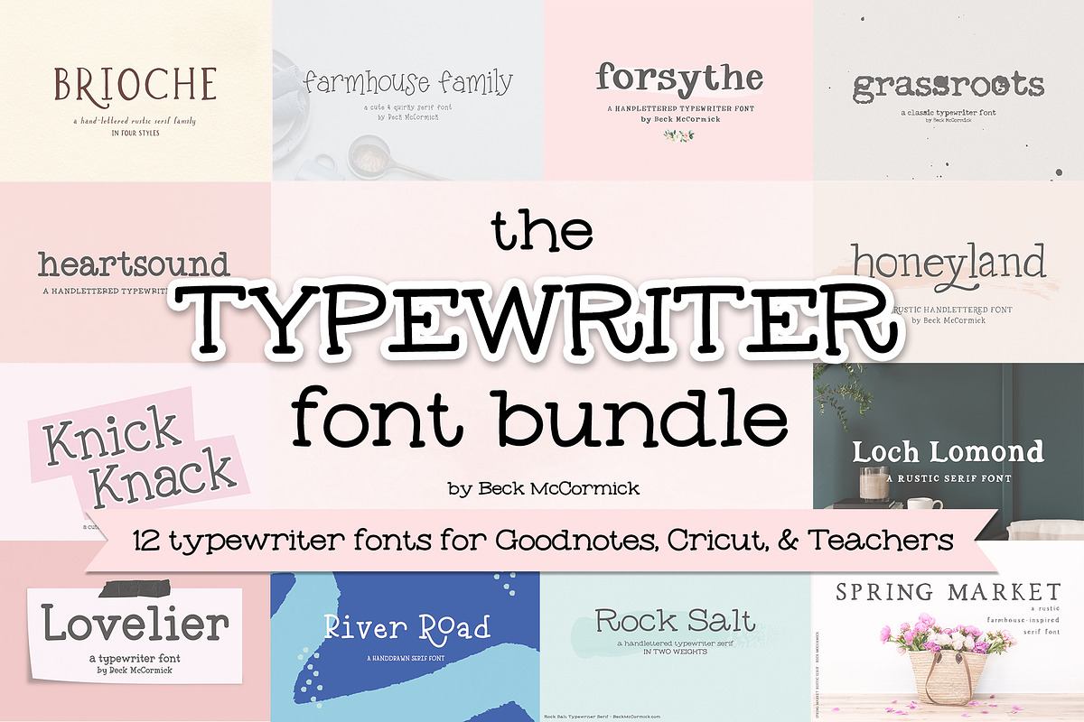 Typewriter Font Bundle Free Download Free Download