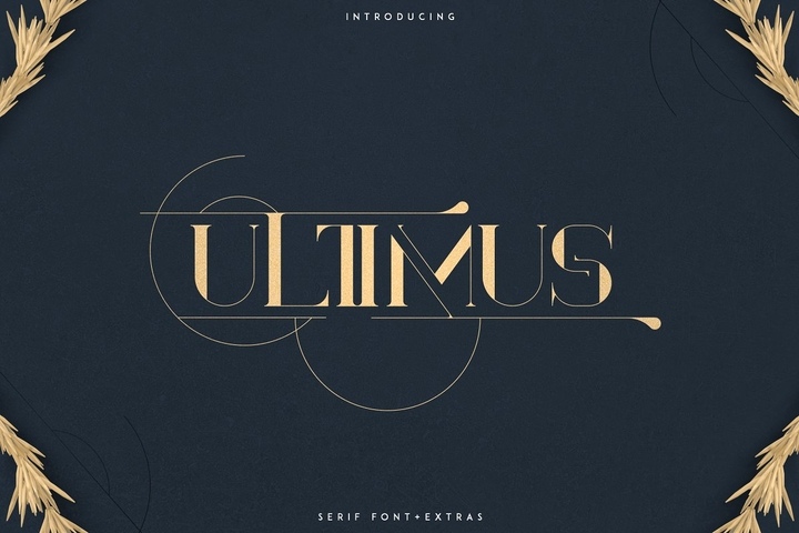 Ultimus Serif + Extras Font Free Download